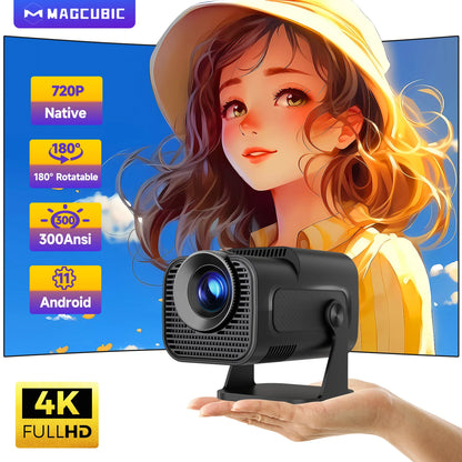 HY320 Mini Newly Native Android 11 4K Projector 